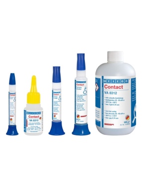 WEICON Contact Filler 30 г применяется в комбинации с VA 8312 для мгновенного склеивания и заполнения трещин промежутков и отверстий